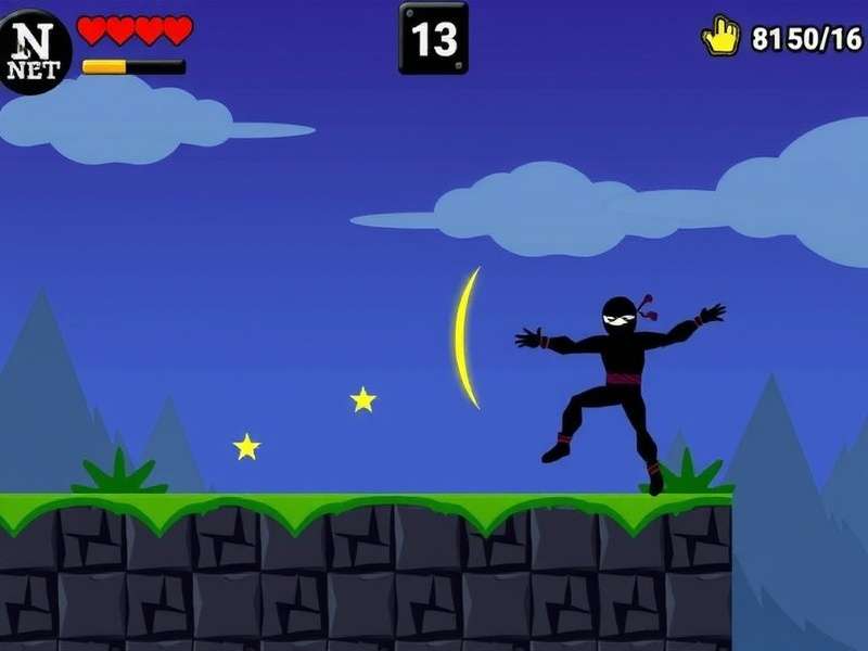 Nimble Net Ninja in Action Nimble Net Ninja Gameplay Screenshot
